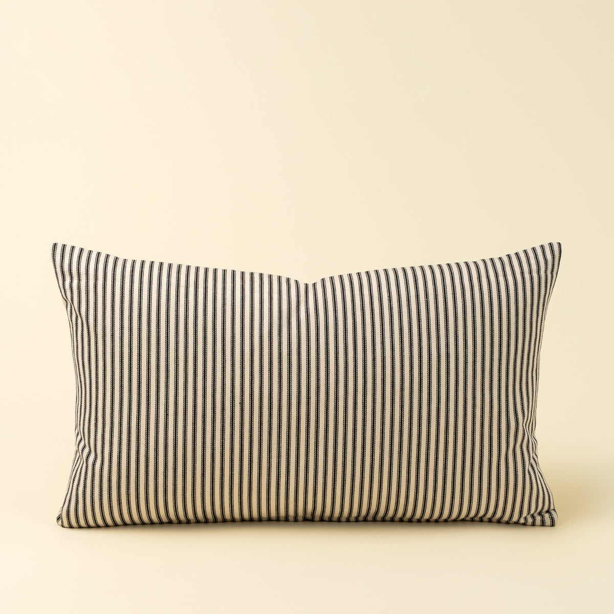 Black Ticking Pillow