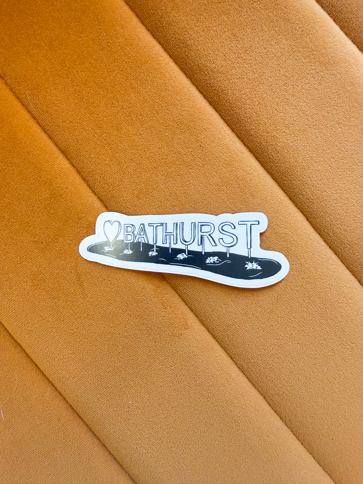 Heart Bathurst Sign Vinyl Sticker
