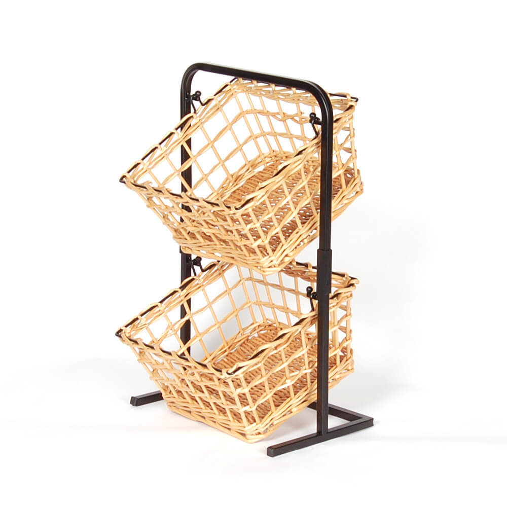 2 Tier Counter Display Basket Stand