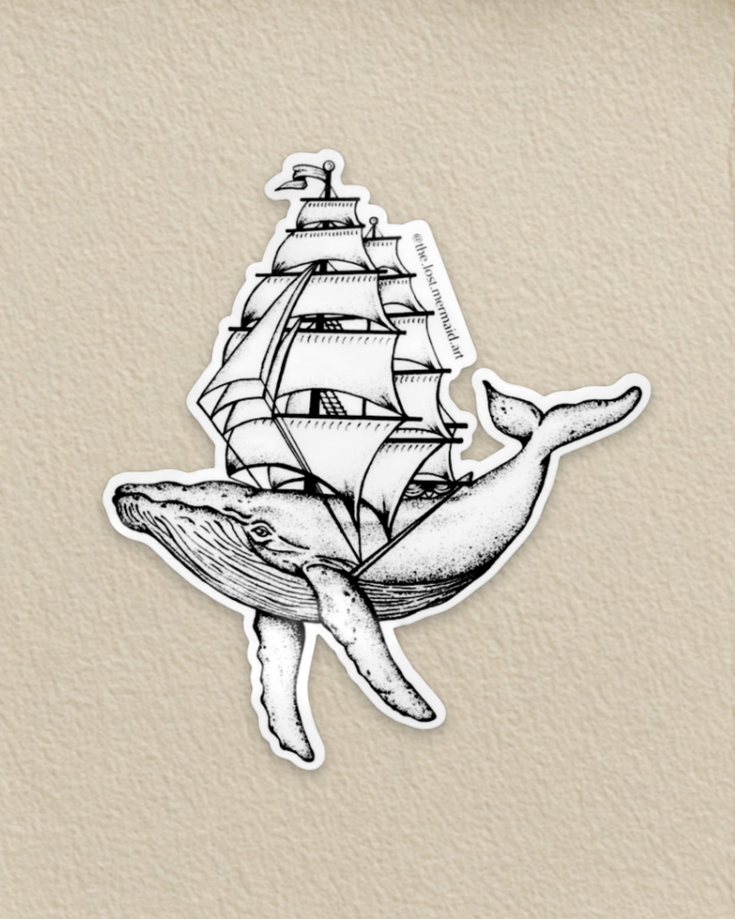Bateau à Whale Sticker