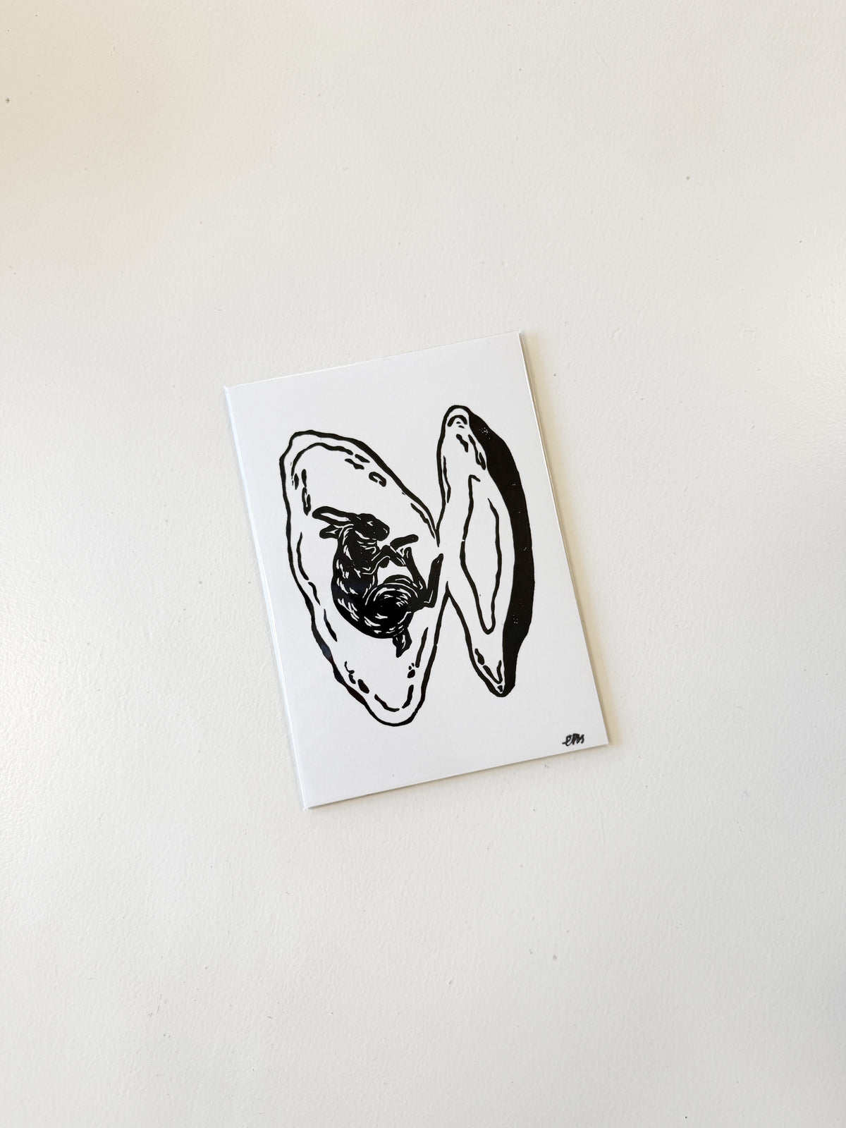 Bunny Oyster Print
