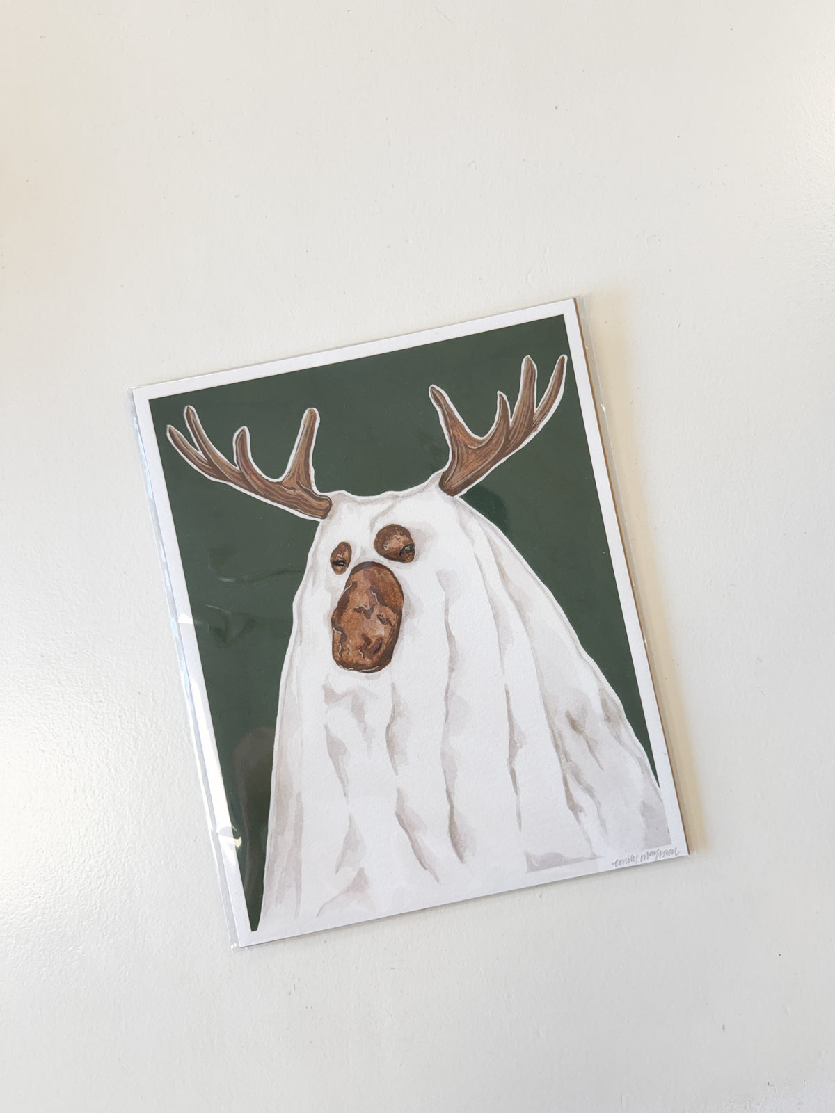 Spooky Moose Print