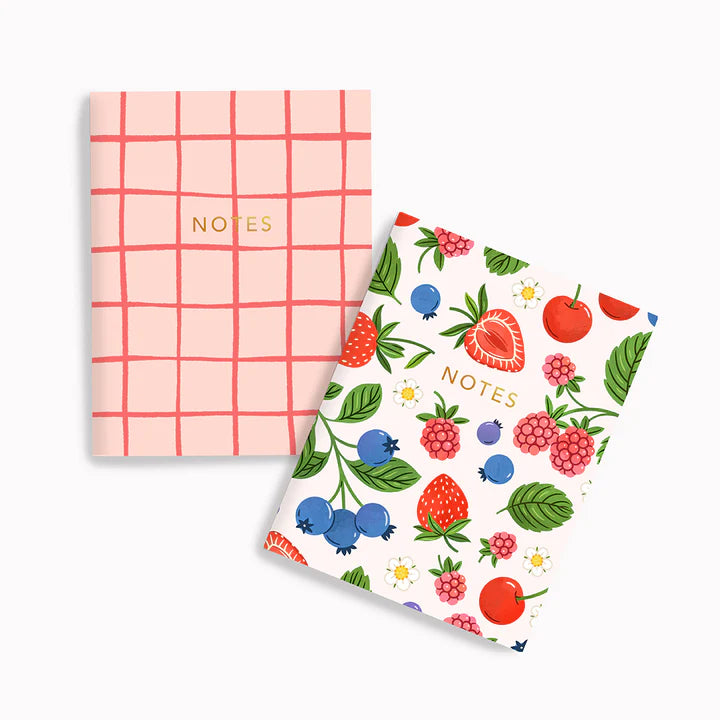 Berries + Pink Picnic Pocket Notebook Set
