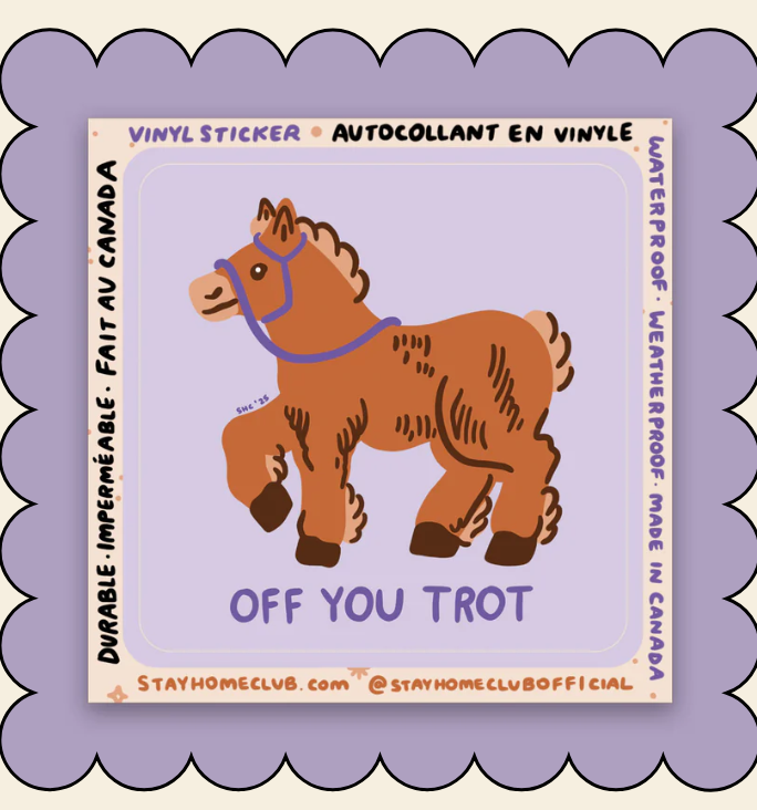 Off You Trot Vinyl Sticker