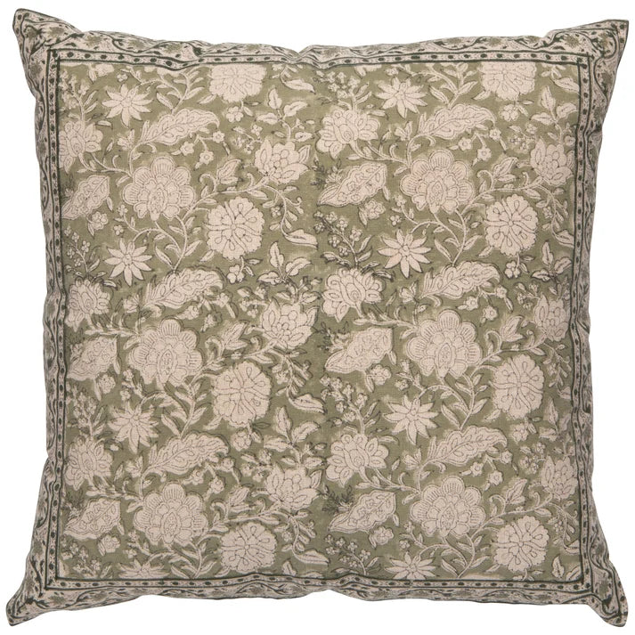 Freesia Embroidered Pillow