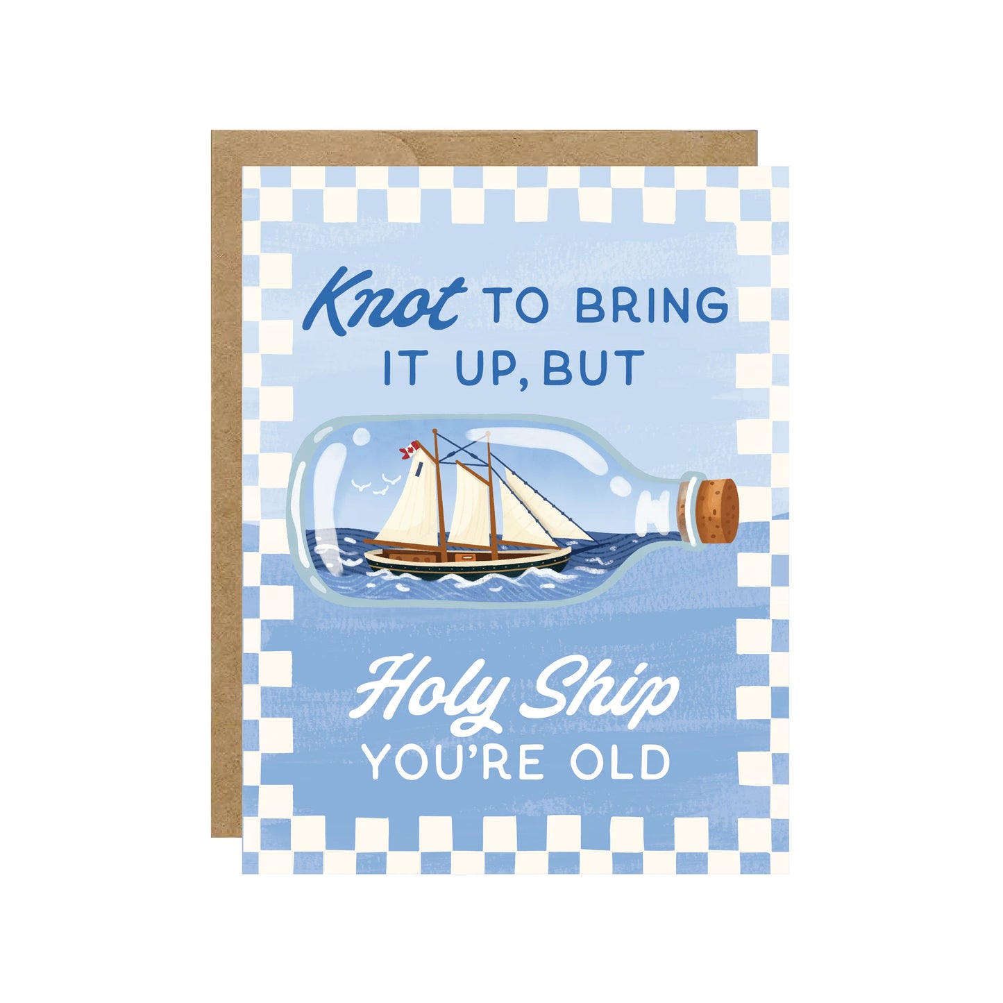 Holy Ship You're Old Birthday Card