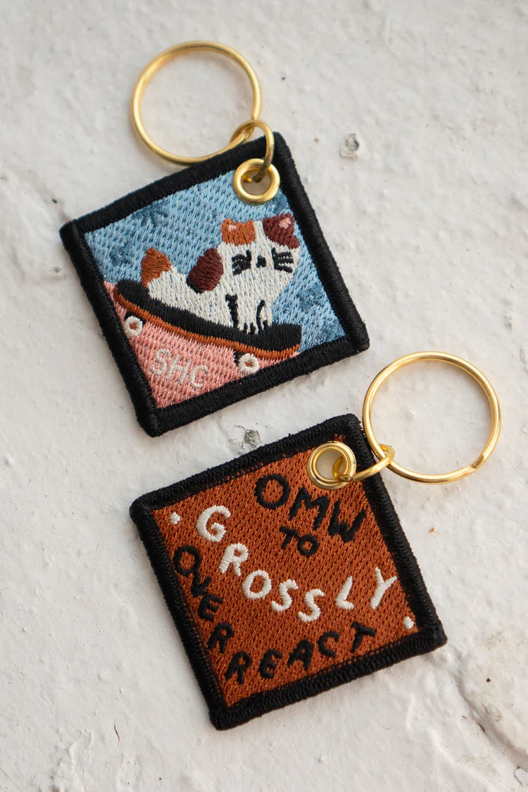 Duality Cat Double-Sided Keychain