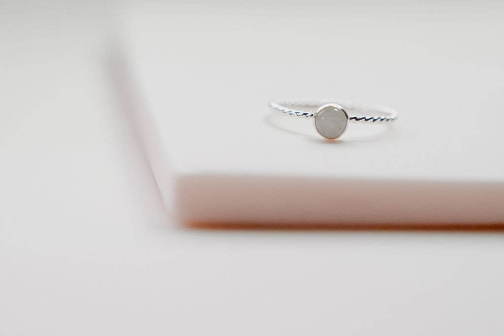 Silver Gemstone Ring