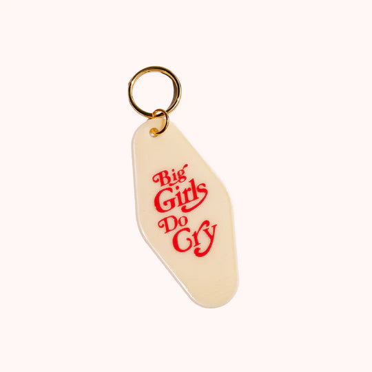 Big Girl Do Cry Motel Tag Keychain