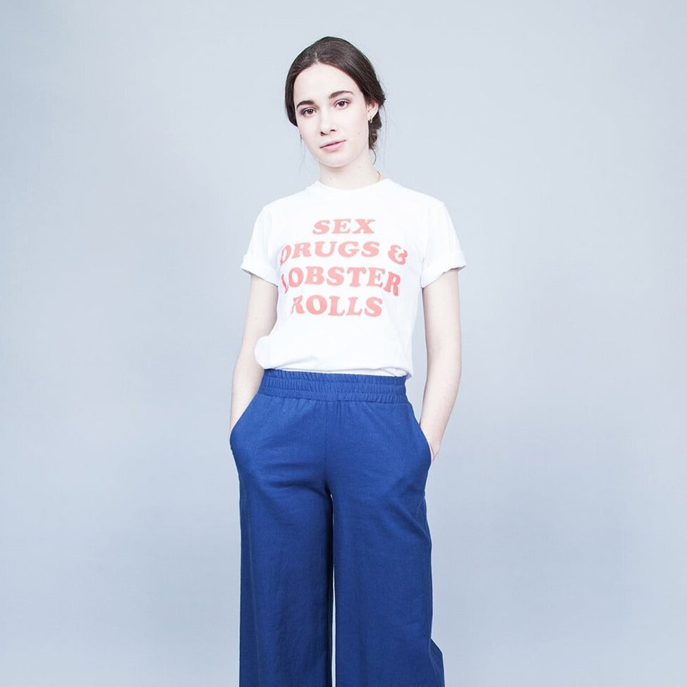 Sex, Drugs & Lobster Rolls Unisex T-Shirt - White