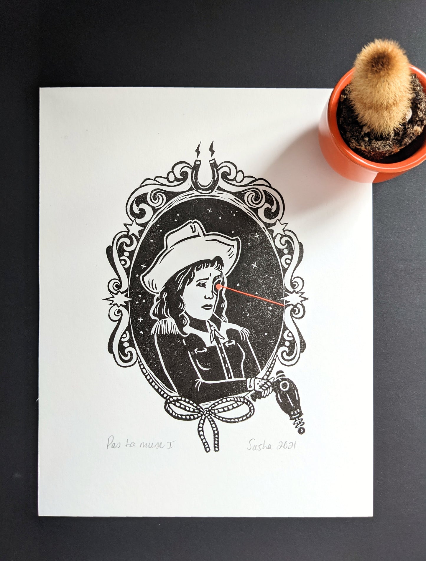 Pas Ta Muse Block Print