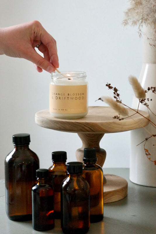 Orange Blossom & Driftwood Candle