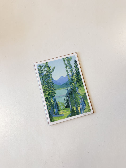 Trees In The Woods Print