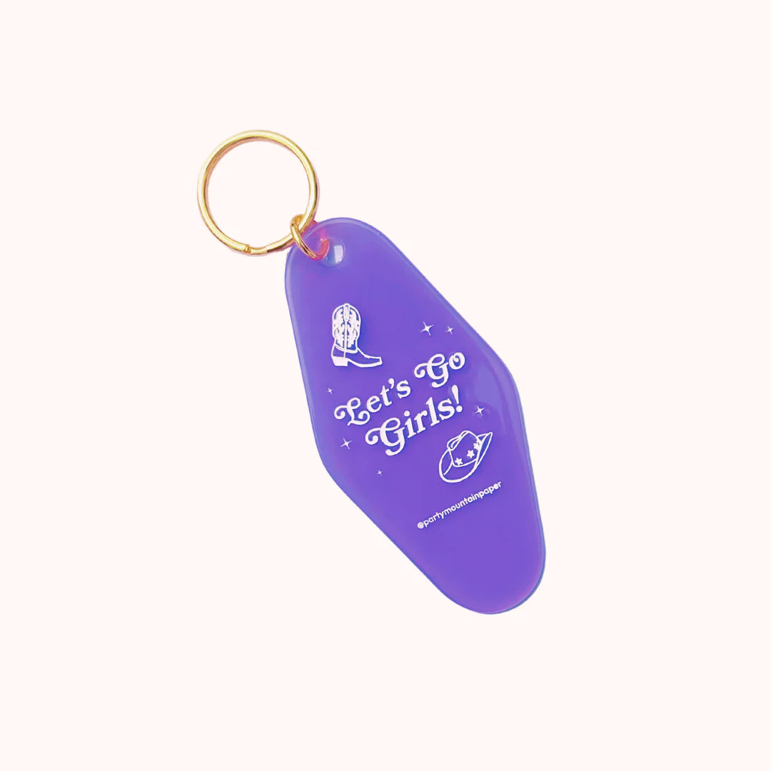 Let`s Go Girls Motel Tag Keychain