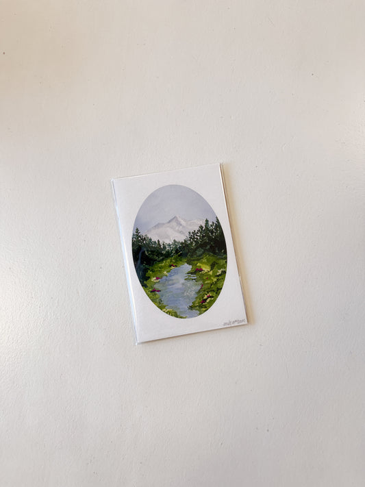 Oval Landscape Print