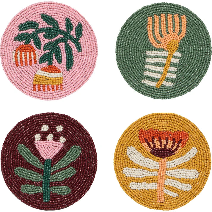 Venus Beaded Coasters (Set of 4)