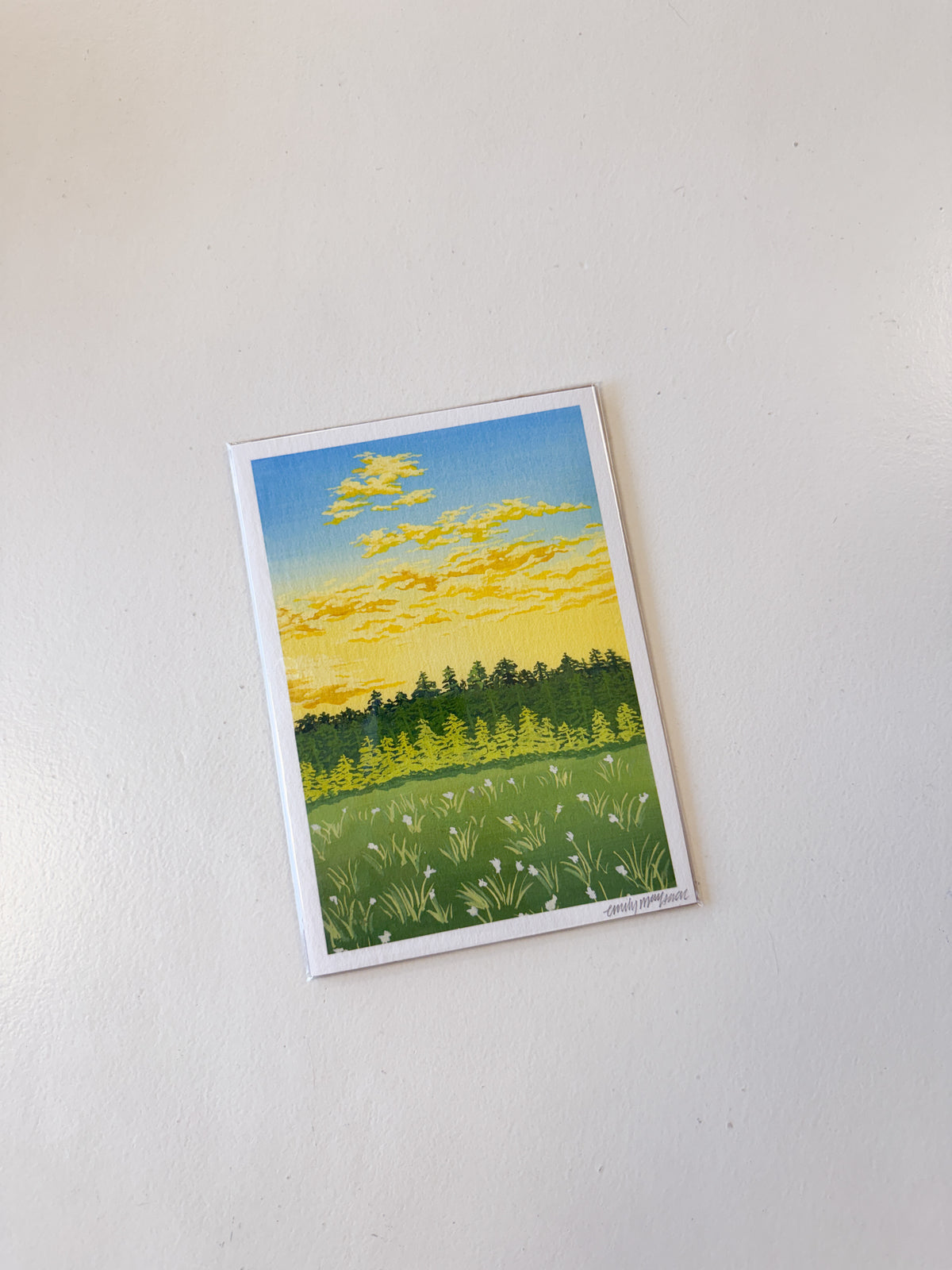 Yellow Landscape Print