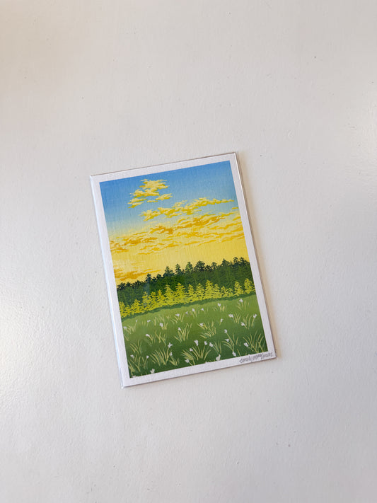 Yellow Landscape Print