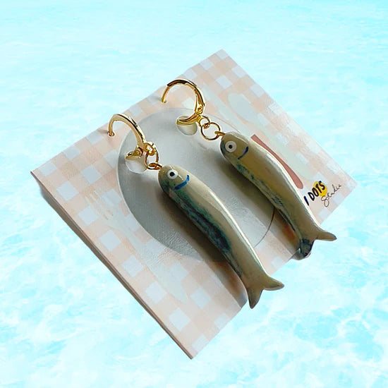 Blue Sardine Earrings