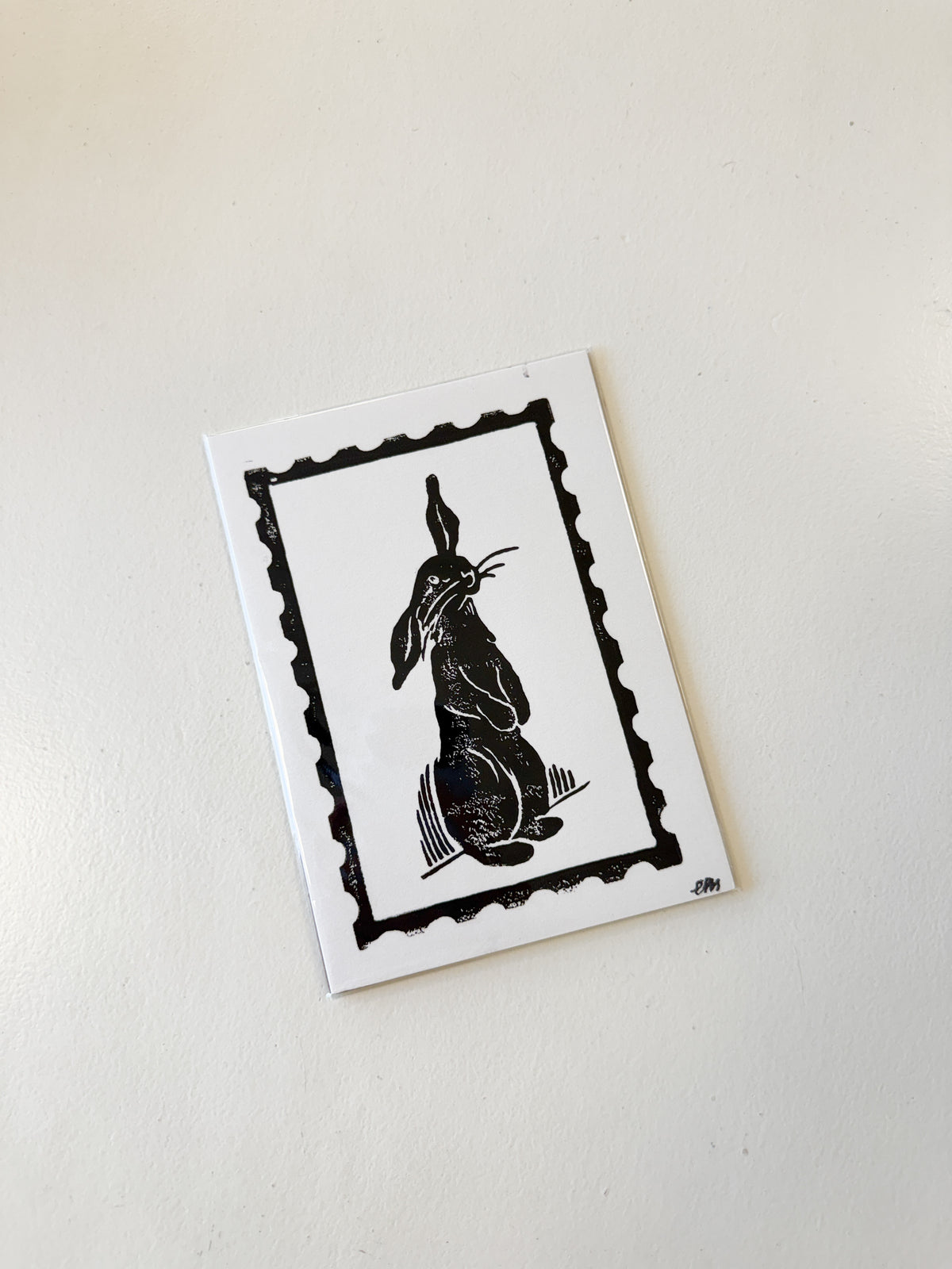 Bunny Stamp Print
