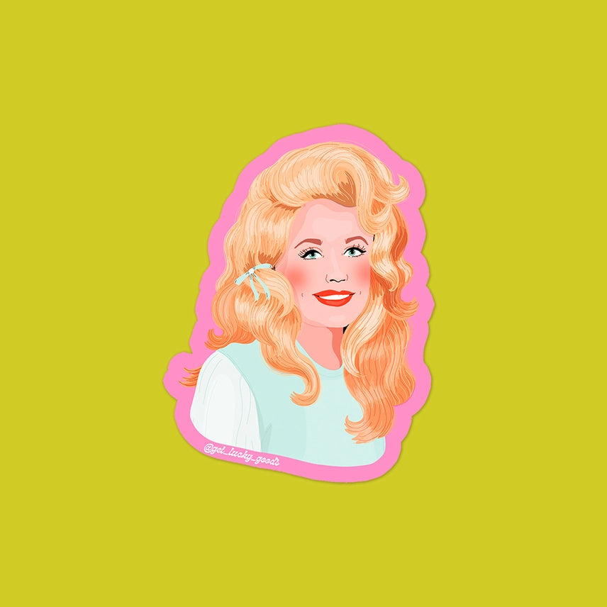 Retro Parton - Matte Vinyl Sticker