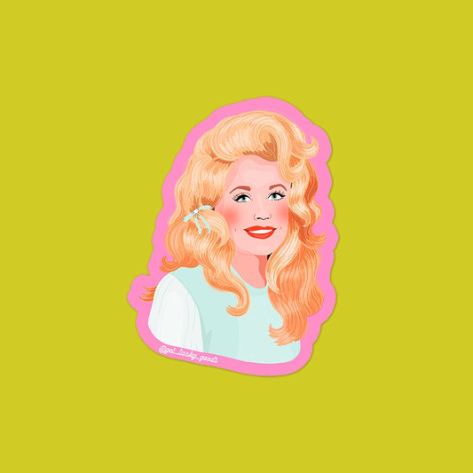 Retro Parton - Matte Vinyl Sticker