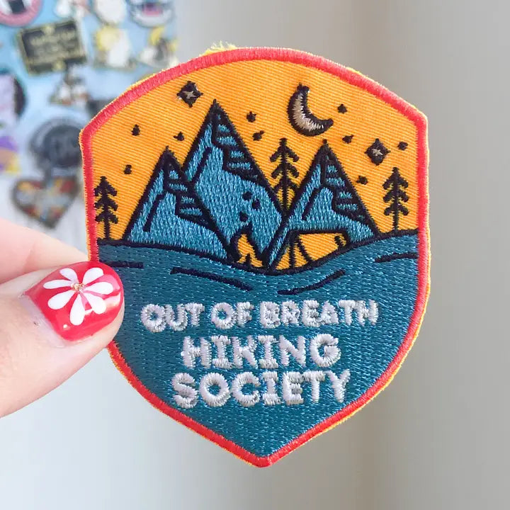 Out of Breath Hiking Society Patch