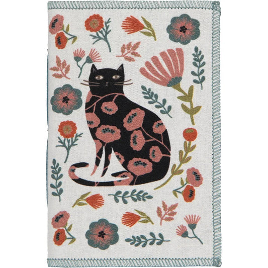 Catbloom Printed Fabric Cover Notebook