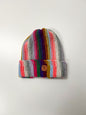 Hand-knit Multicolor Stripe Beanie
