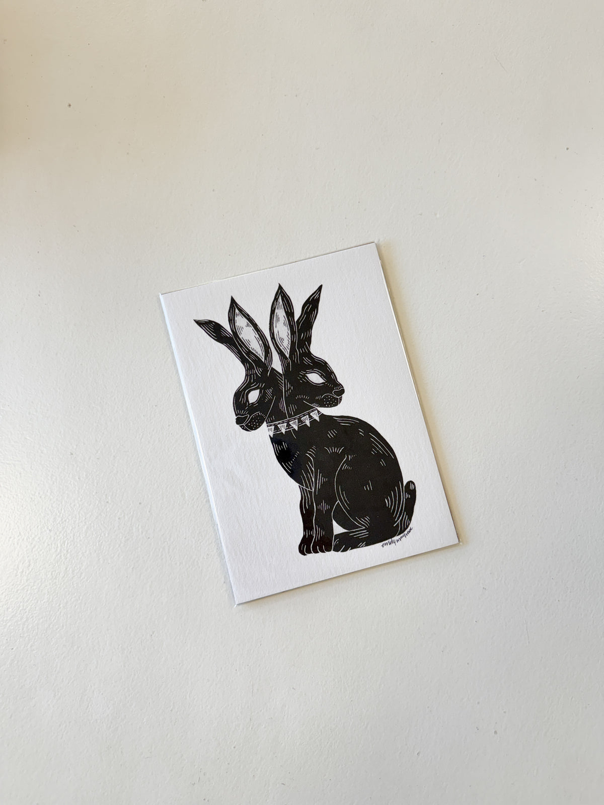 Double-Headed Bunny Print
