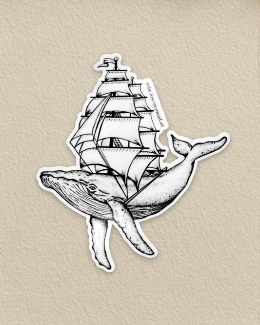 Bateau à Whale Sticker