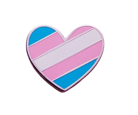 Trans Heart Pin