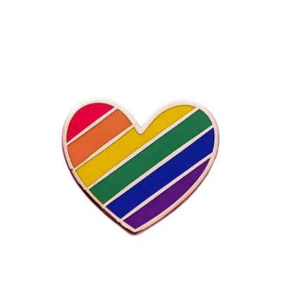 Rainbow Heart Pin