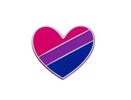 Bi Heart Pin