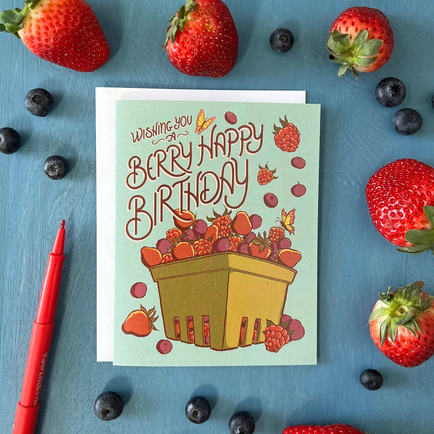 Berry Happy Birthday Card