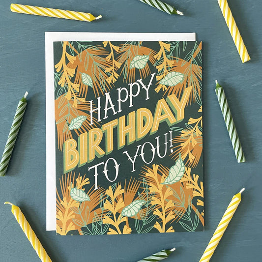 Birthday Botanical Card
