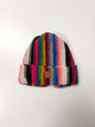 Hand-knit Multicolor Stripe Beanie