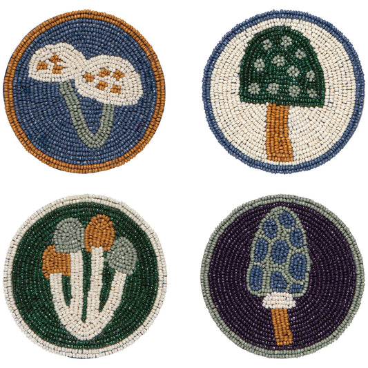 Wildgrove Beaded Coasters (Set of 4)