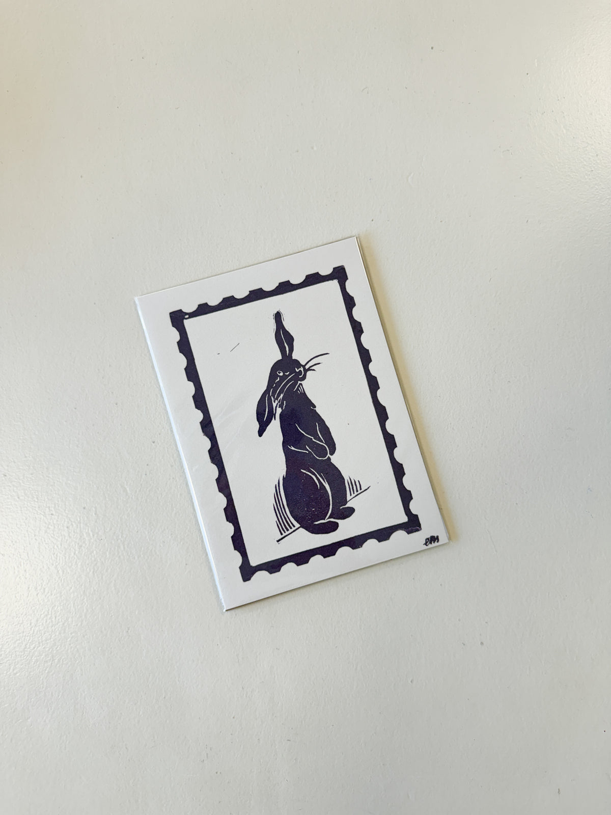 Bunny Stamp Print