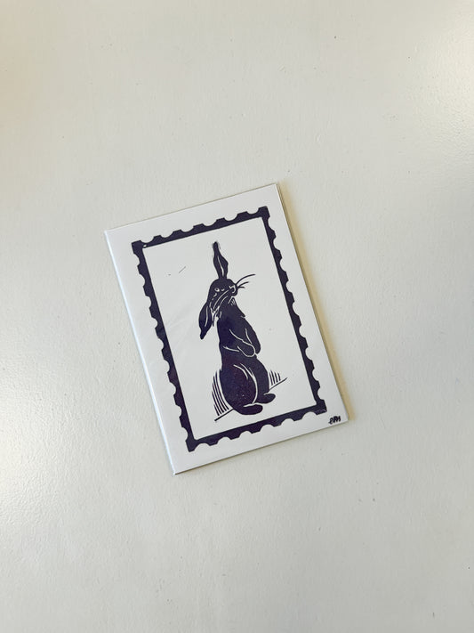 Bunny Stamp Print