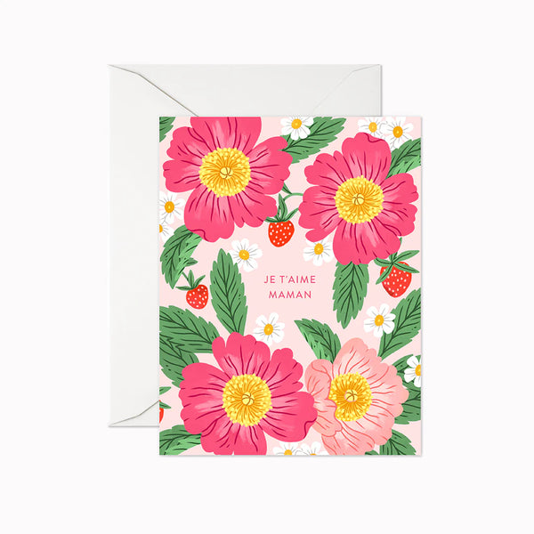 Je t'aime Maman Greeting Card