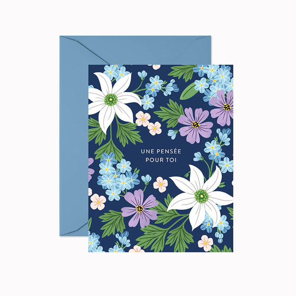 Pensée pour toi Greeting Card