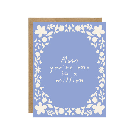 Mum One in a Million Greeting Card