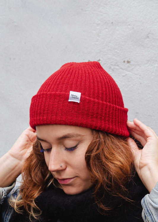 Bright Red Beanie