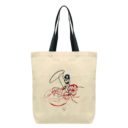 Lobster Cowgirl Tote Bag