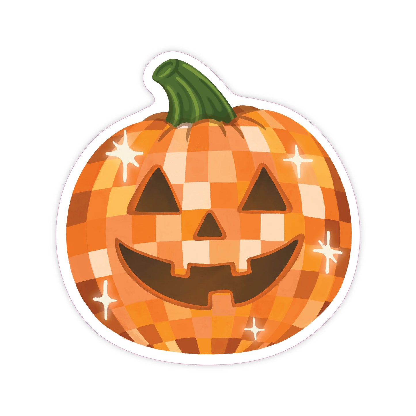 Disco Pumpkin Sticker
