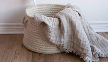 Load image into Gallery viewer, Cabana Linen Throw with Fringes
