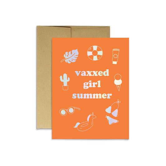 Vaxxed Girl Summer Holo Card