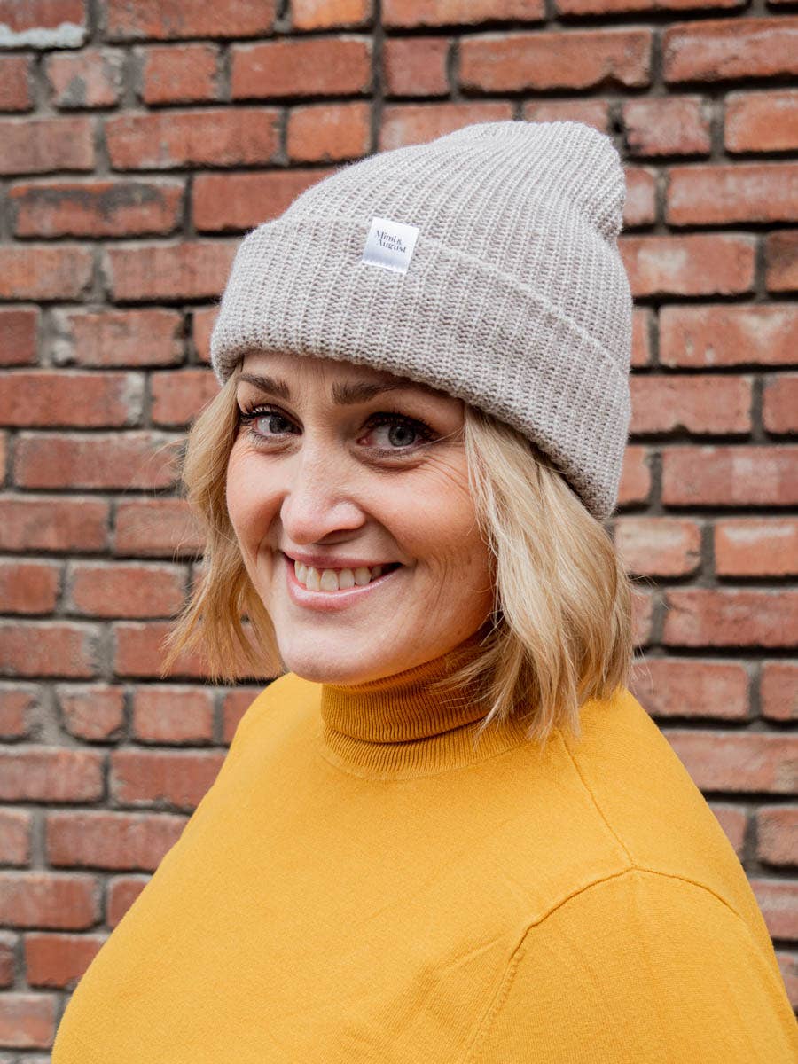 Oatmeal Super Puff Beanie