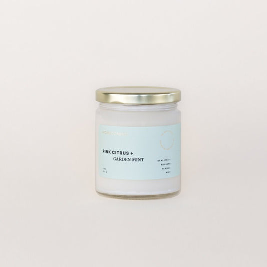 Homecoming Candles | Pink Citrus + Garden Mint